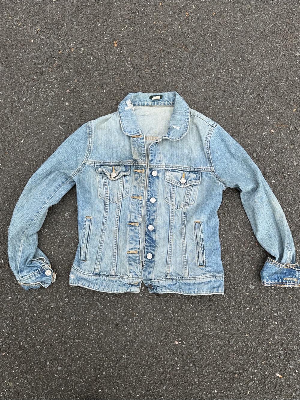 Vintage J CREW blue Denim Jean Jacket